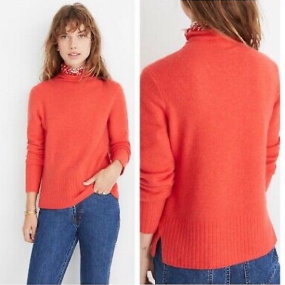Madewell Sweaters - Madewell Red Inland Turtleneck Sweater